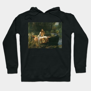 The Lady of Shalott (On Boat) by John William Waterhouse Hoodie